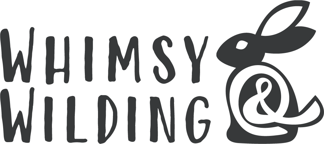 whimsy and wilding logo 1 grey